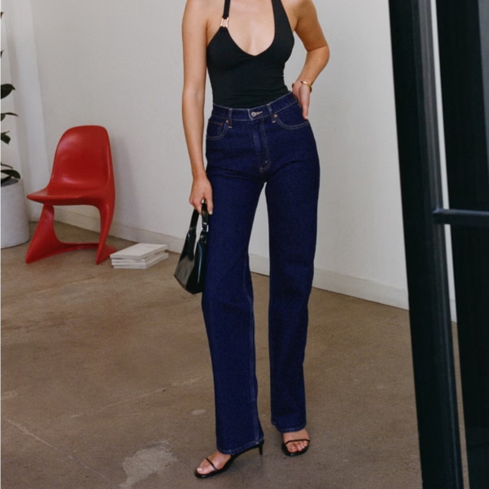 Abercrombie & Fitch Curve Love High Rise 90’s Relaxed Jeans (TALL)